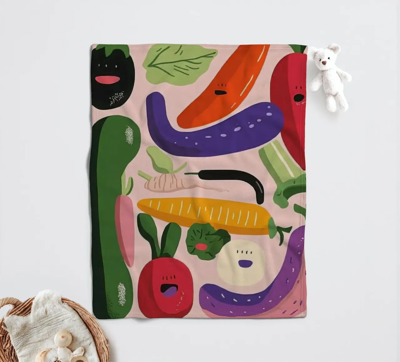 MIAM : Verdure maliziose coperta in pile da Pop and Fruits - Affiches & posters