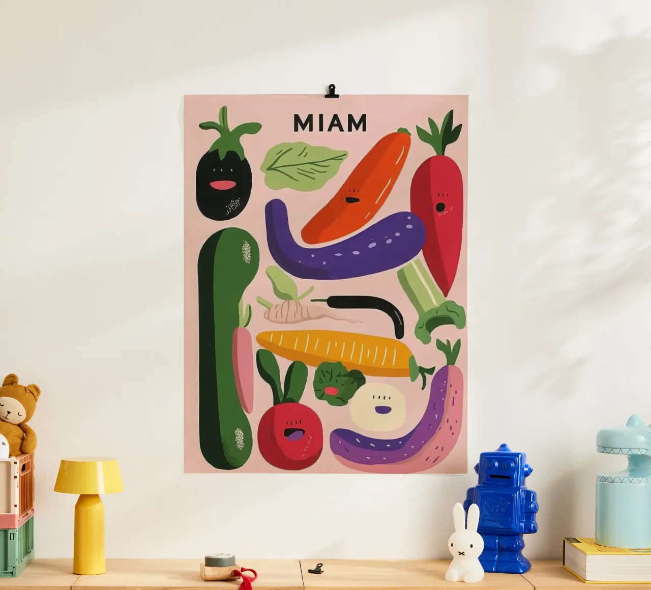 MIAM : Verdure maliziose carta hahnemühle da Pop and Fruits - Affiches & posters