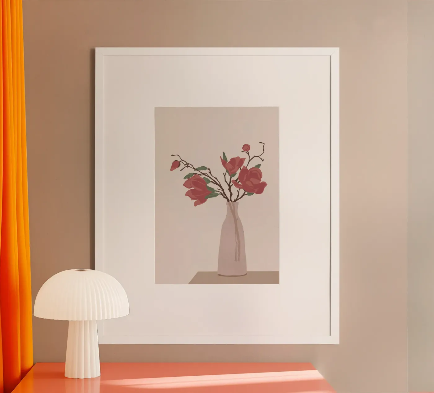 Vase Poster von Flow Line