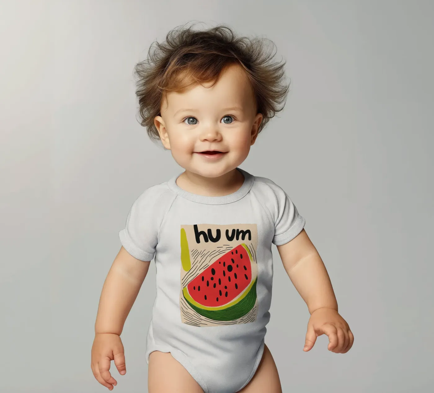 Hum : Pastèque d'Été body bébé de Pop and Fruits - Affiches & posters