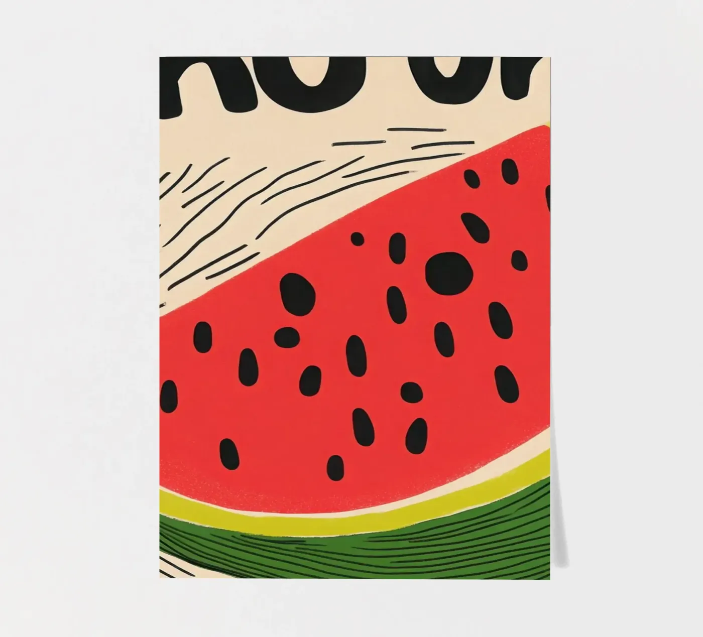 Hum : Summer watermelon sticker sheet by Pop and Fruits - Affiches & posters