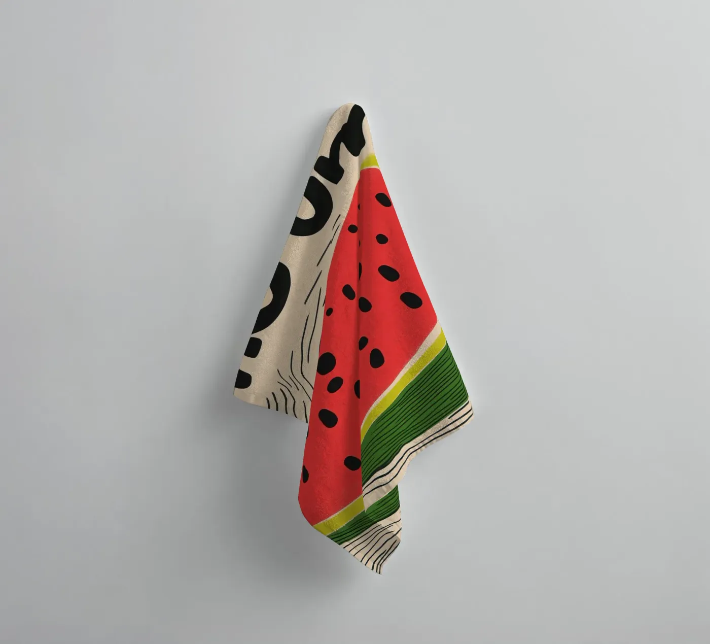 Hum : Pastèque d'Été serviette de bain de Pop and Fruits - Affiches & posters