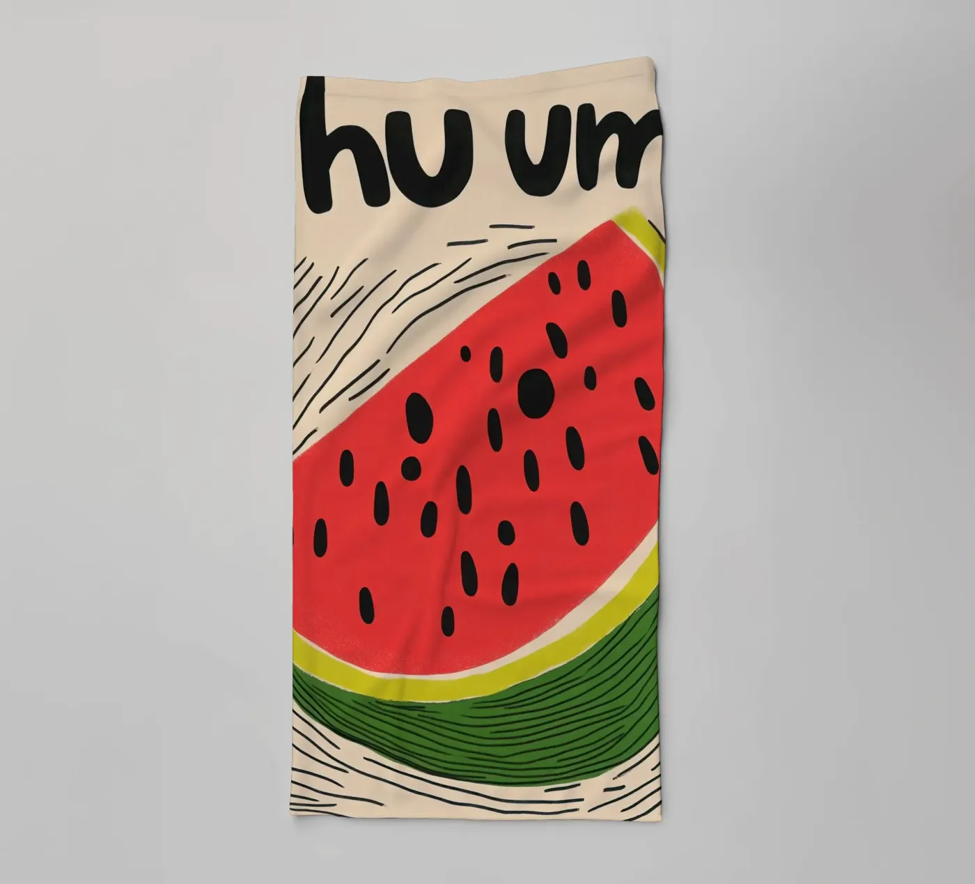 Hum : Pastèque d'Été serviette de bain de Pop and Fruits - Affiches & posters