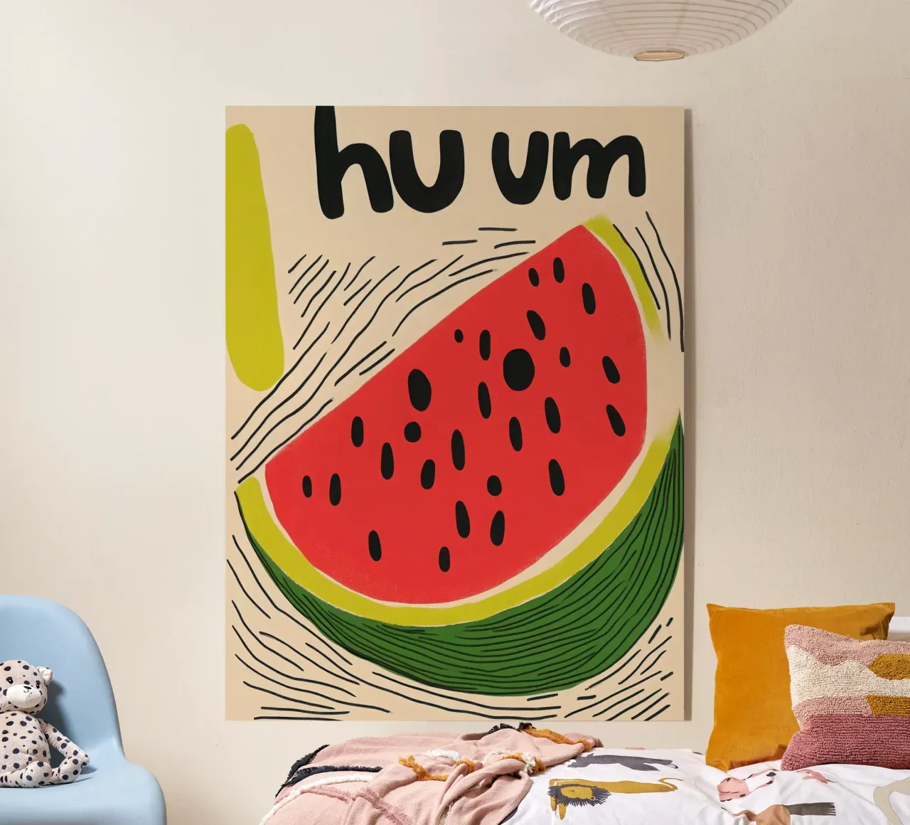 Hum : Pastèque d'Été plexiglas de Pop and Fruits - Affiches & posters