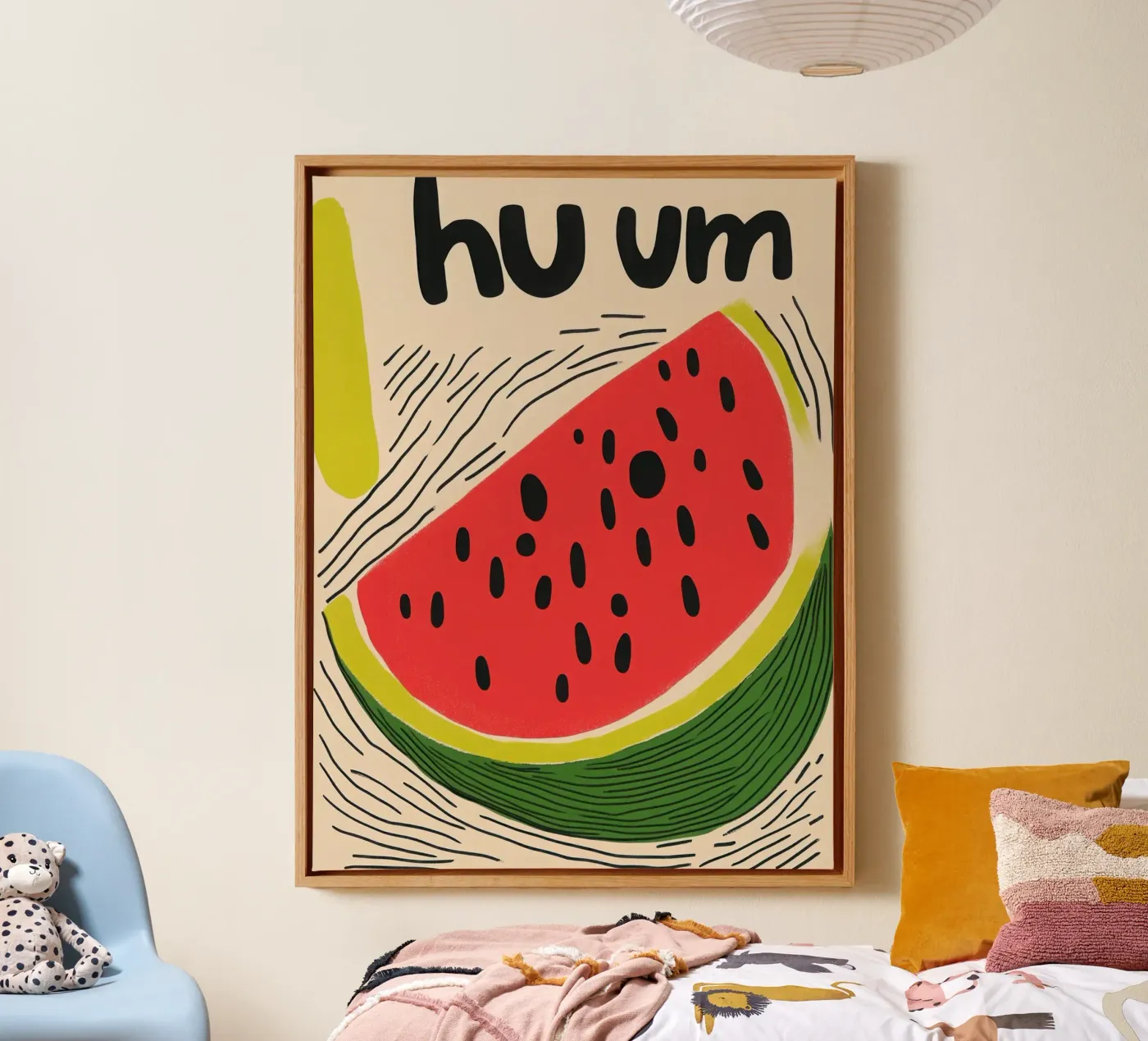 Hum : Summer watermelon canvas by Pop and Fruits - Affiches & posters
