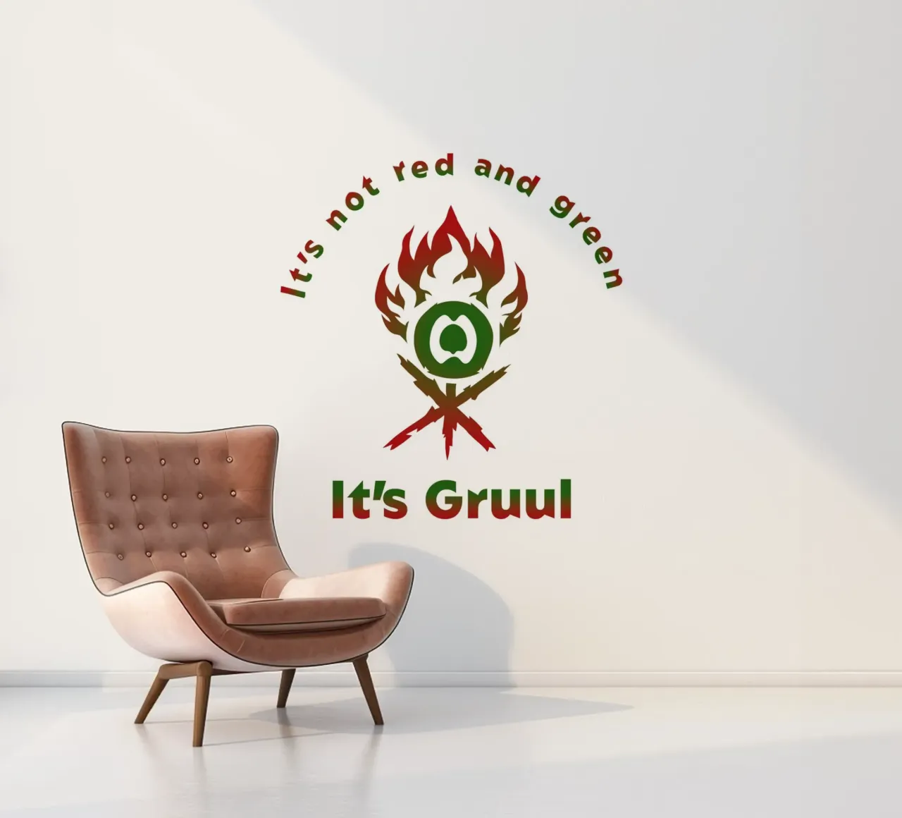 Ce n'est pas rouge et vert C'est Gruul papier peint photo de Loobs