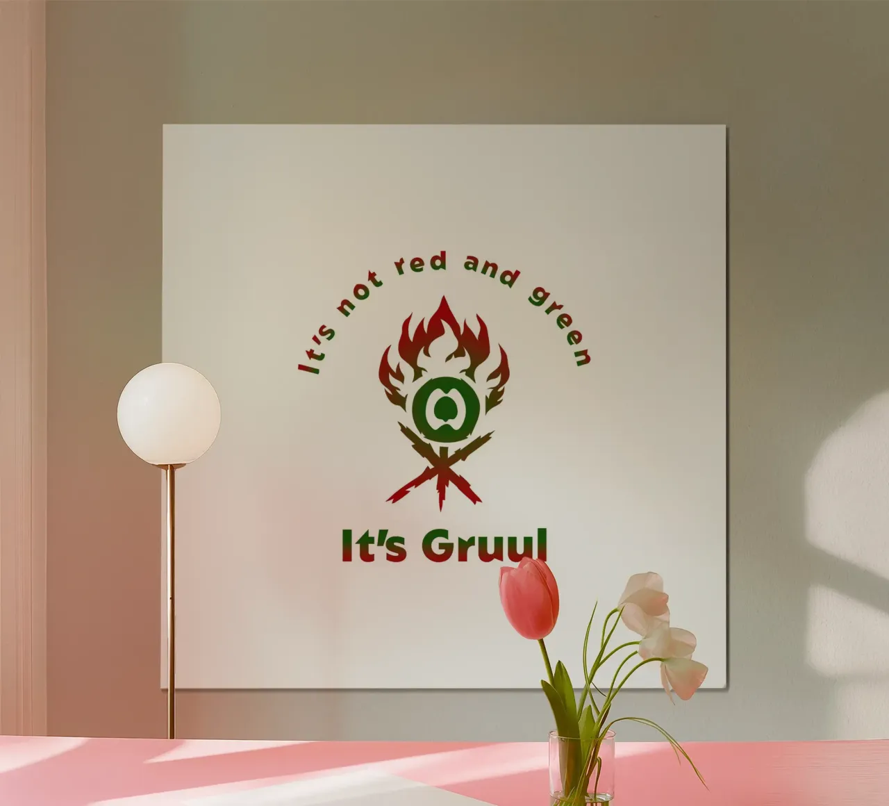 Non è rosso e verde È Gruul carta hahnemühle da Loobs