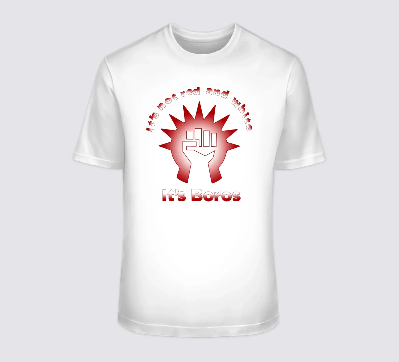 Non è rosso e bianco È Boros t-shirt da Loobs