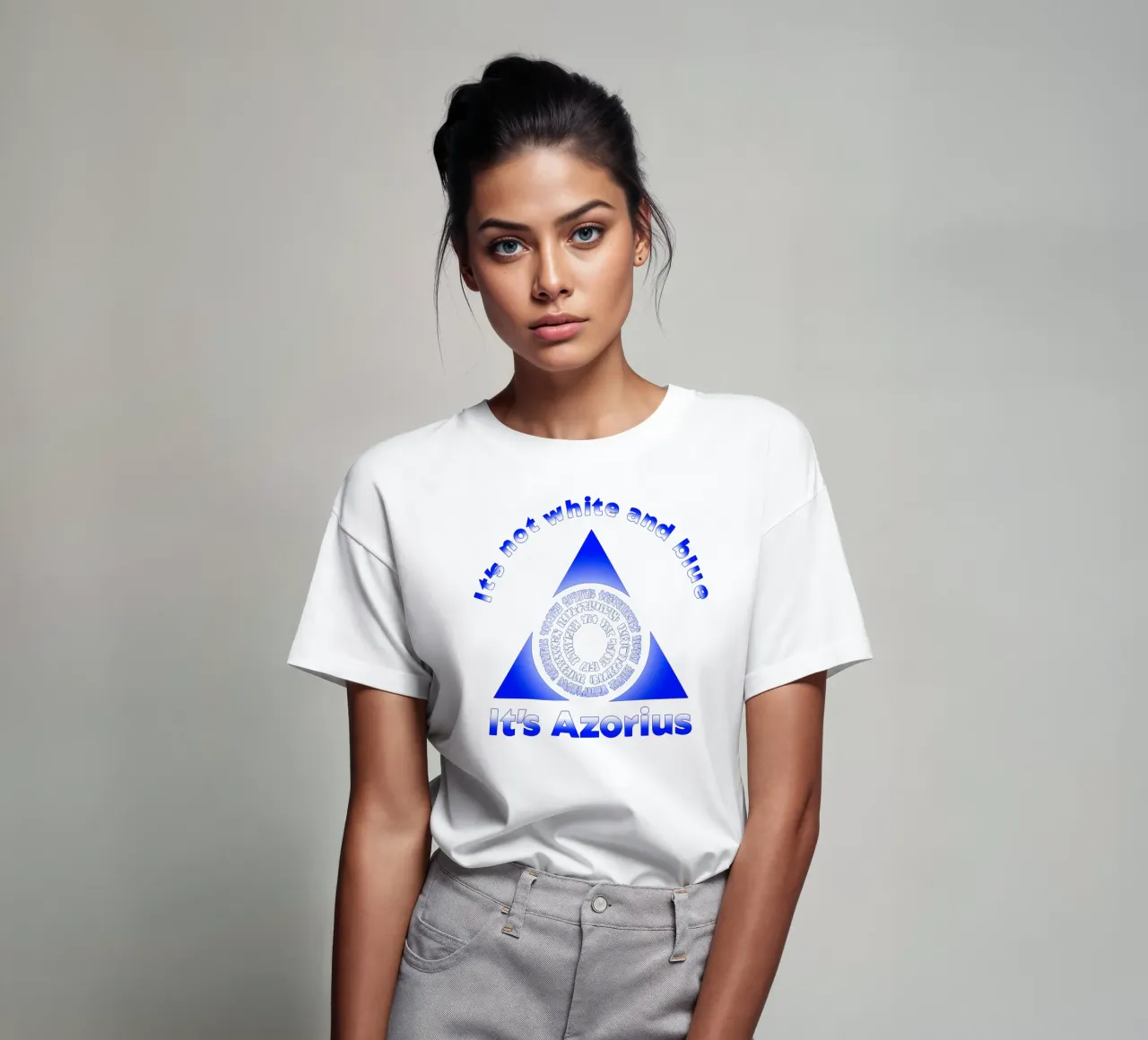 Non è bianco e blu Itz Azorius t-shirt da Loobs