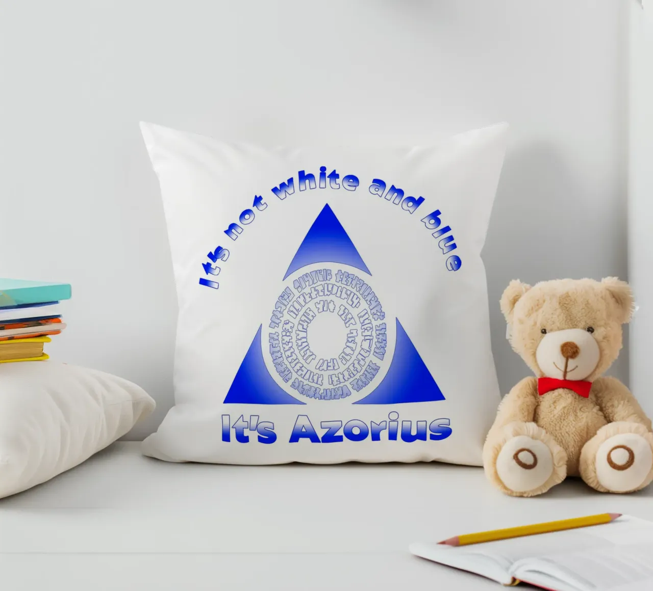 Non è bianco e blu Itz Azorius cuscino da Loobs