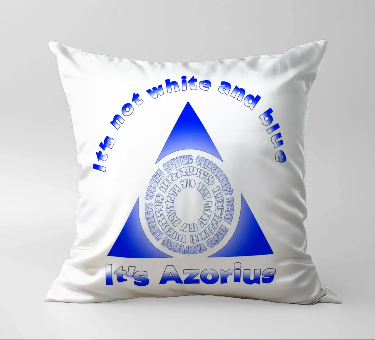 Non è bianco e blu Itz Azorius cuscino da Loobs