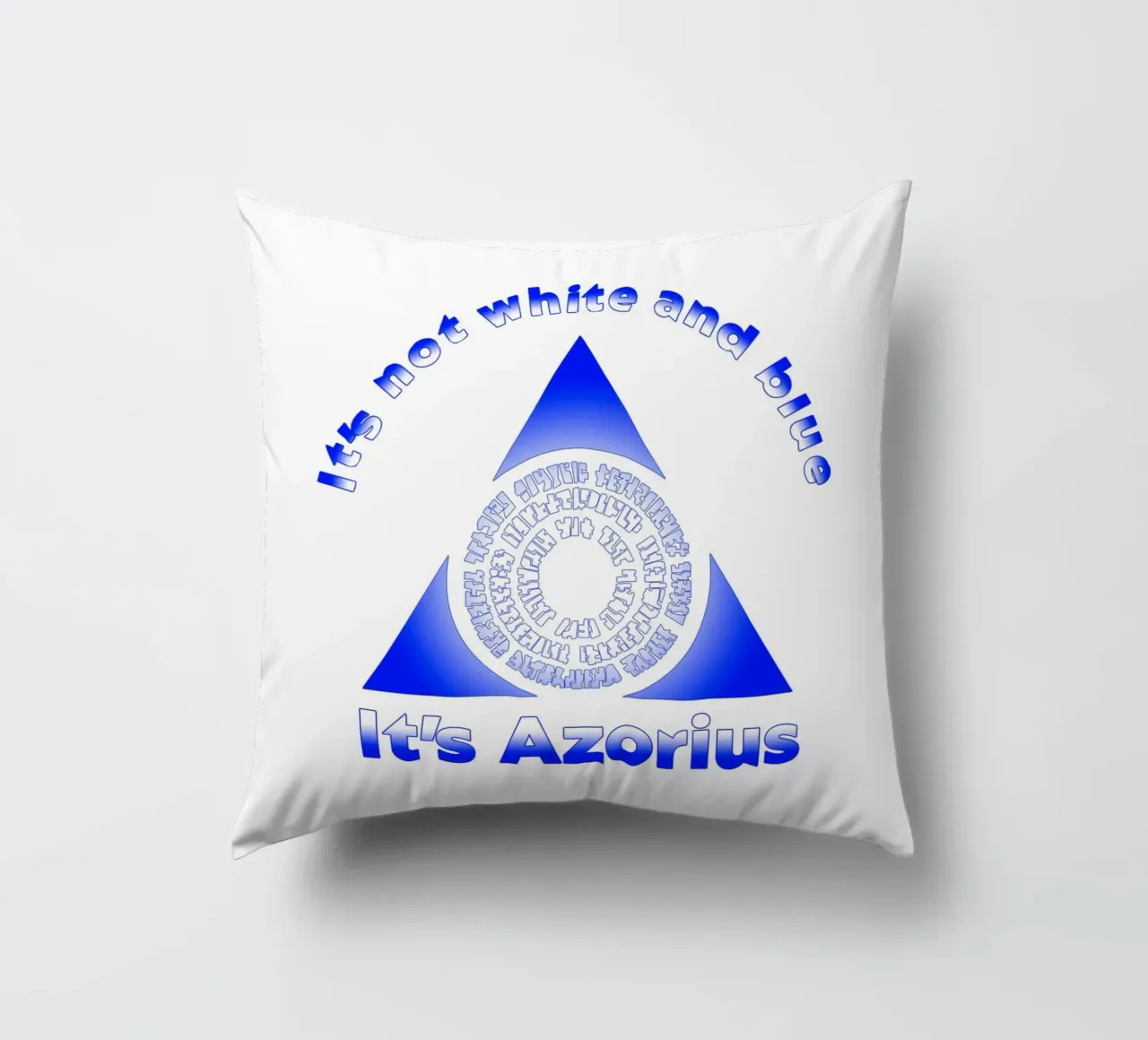 Non è bianco e blu Itz Azorius cuscino da Loobs