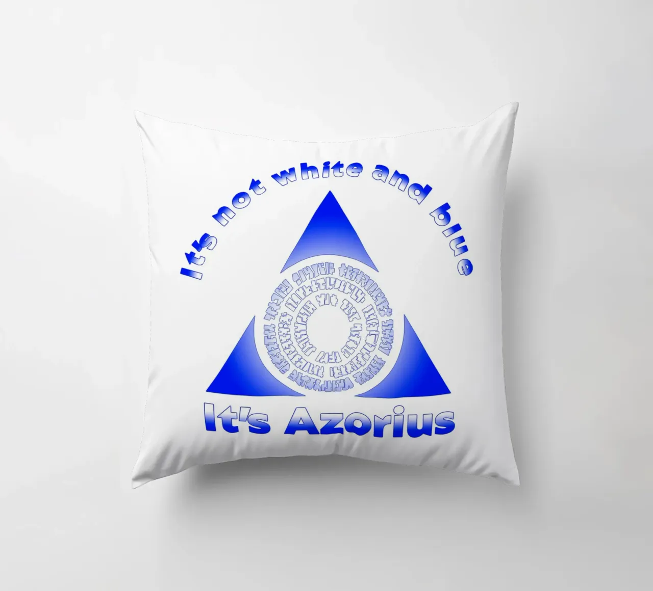 Non è bianco e blu Itz Azorius cuscino da Loobs