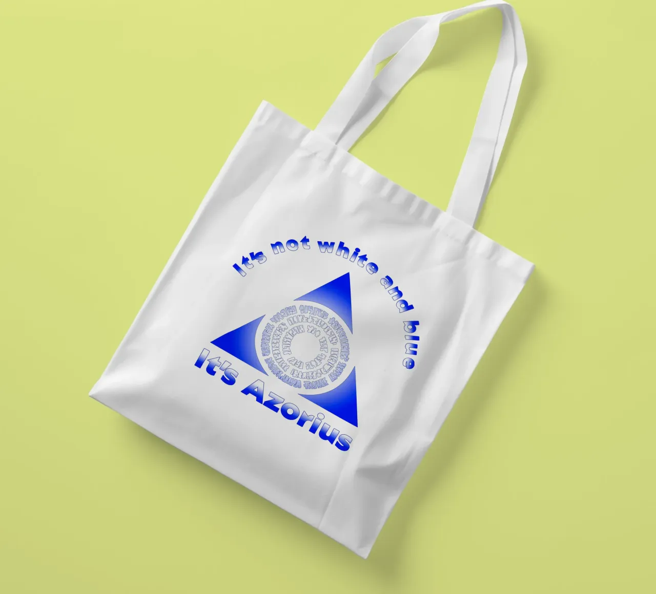 Non è bianco e blu Itz Azorius borsa in juta da Loobs