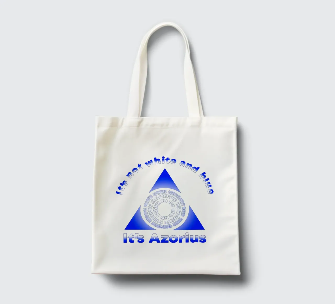 Non è bianco e blu Itz Azorius borsa in juta da Loobs