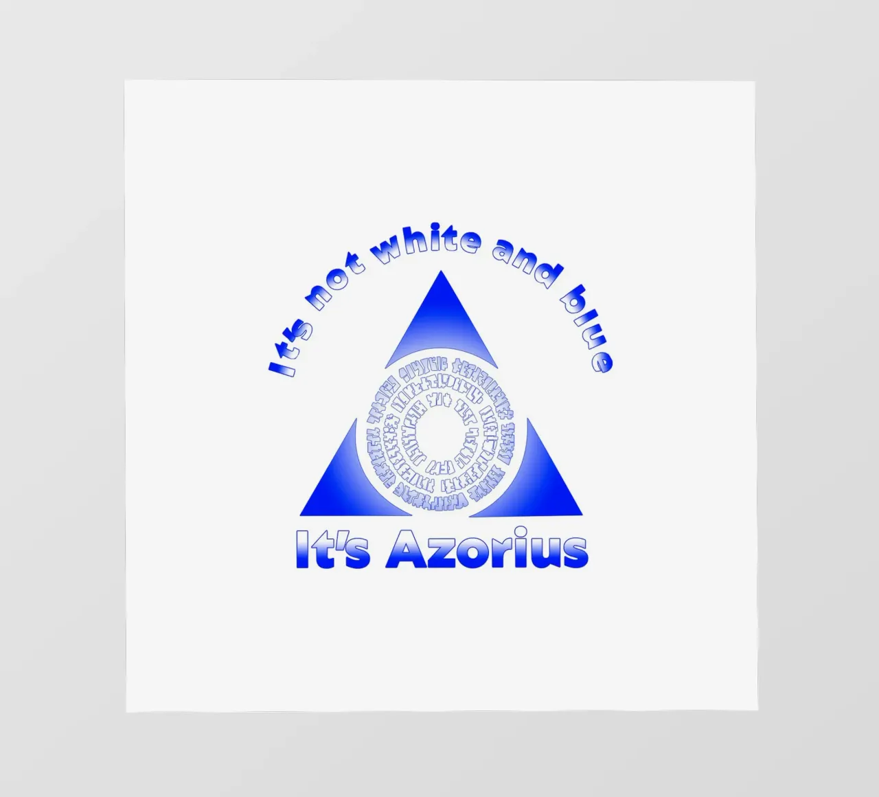 Non è bianco e blu Itz Azorius telo in pvc da Loobs