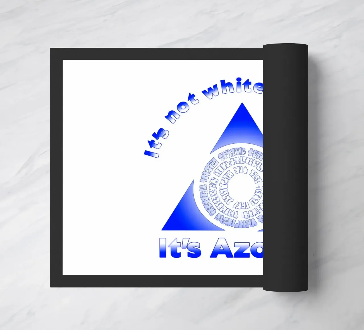 Non è bianco e blu Itz Azorius zerbino da Loobs