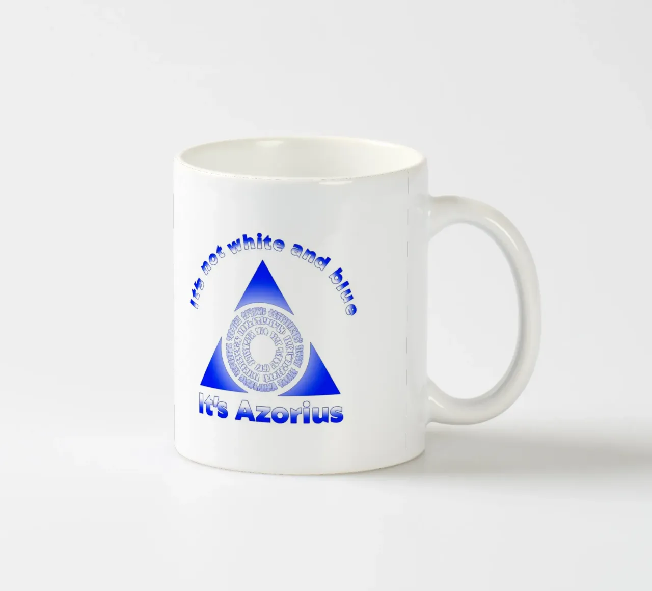 Non è bianco e blu Itz Azorius tazza in ceramica da Loobs