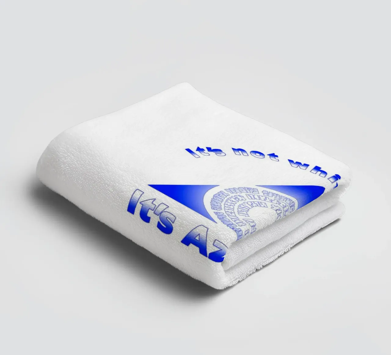 Non è bianco e blu Itz Azorius asciugamano da bagno da Loobs