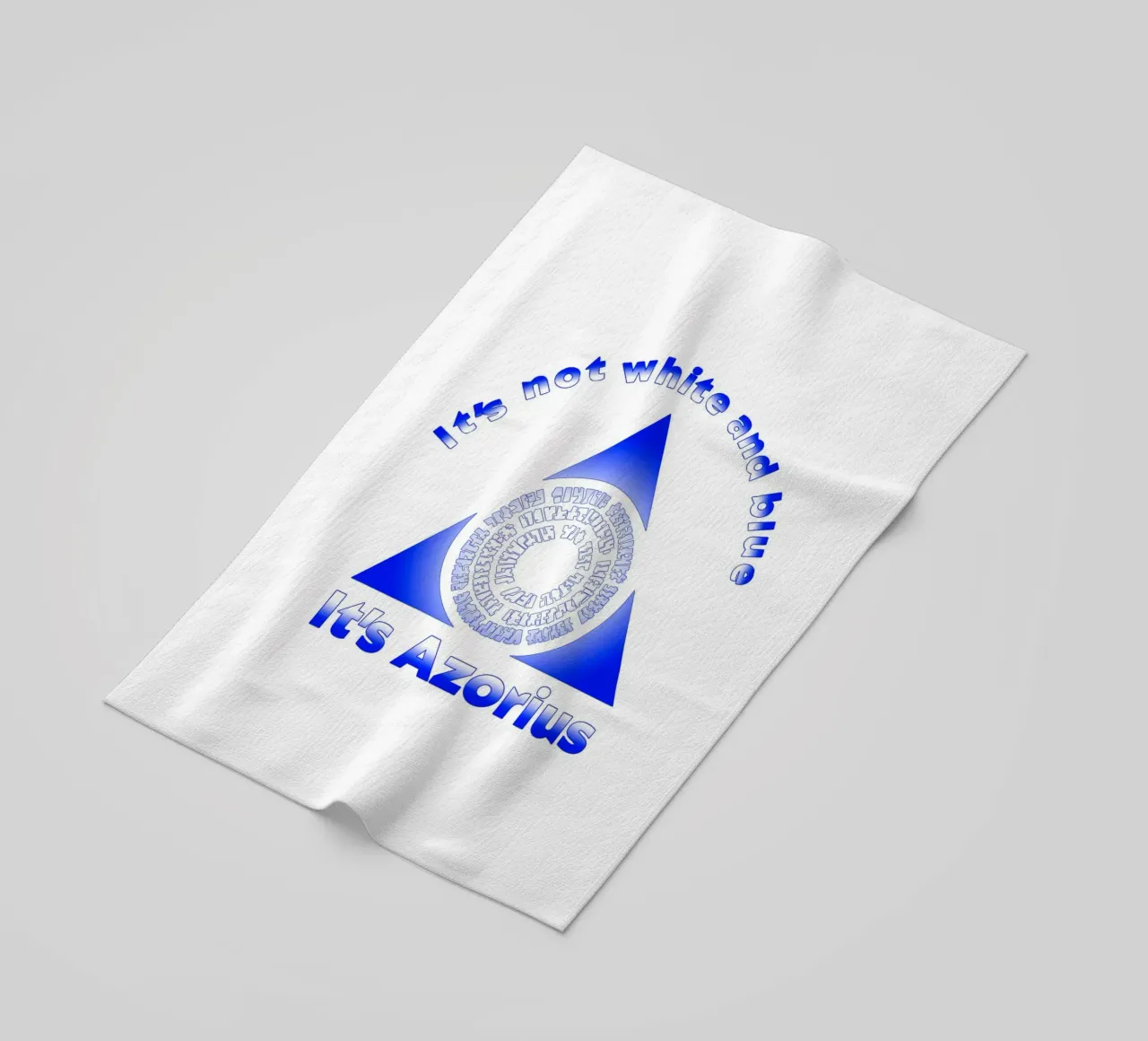Non è bianco e blu Itz Azorius telo mare da Loobs