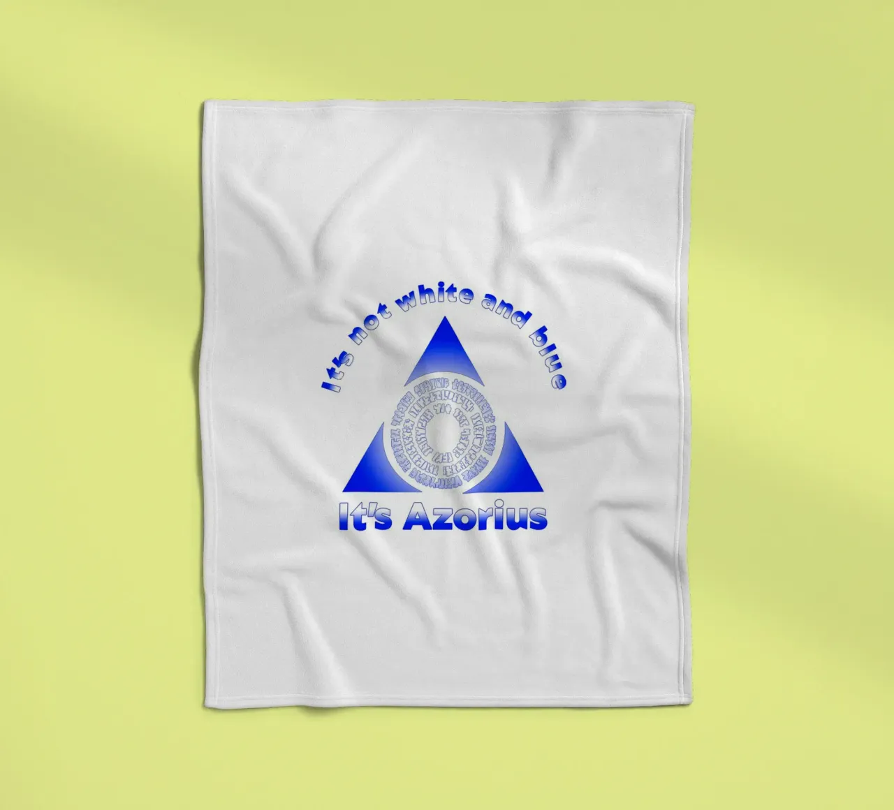 Non è bianco e blu Itz Azorius coperta in pile da Loobs