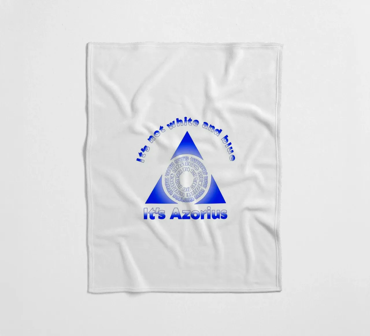 Non è bianco e blu Itz Azorius coperta in pile da Loobs