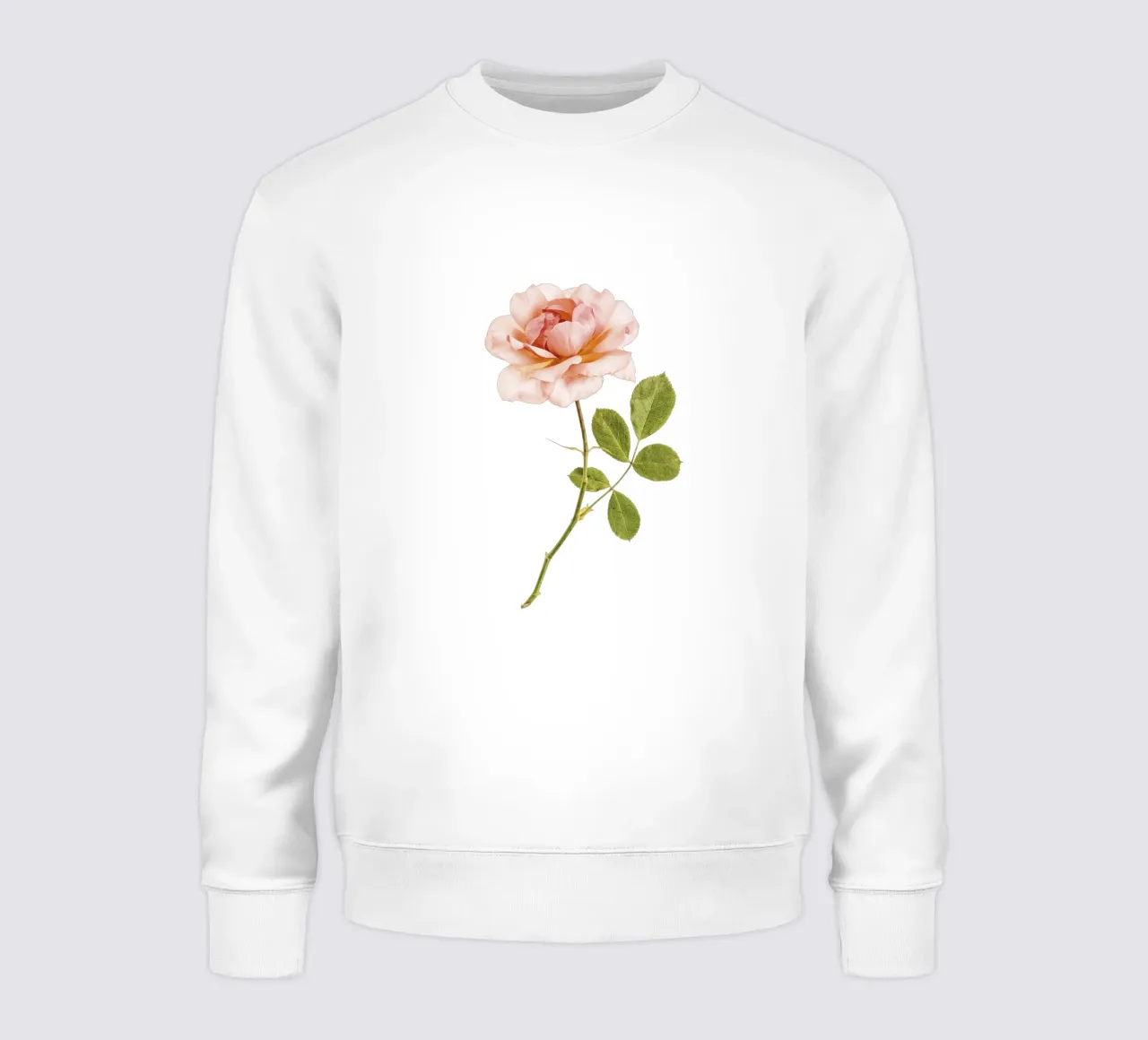 L'élégance intemporelle : Rose abricot unique sweat de Curious Collections by Marielle Leenders