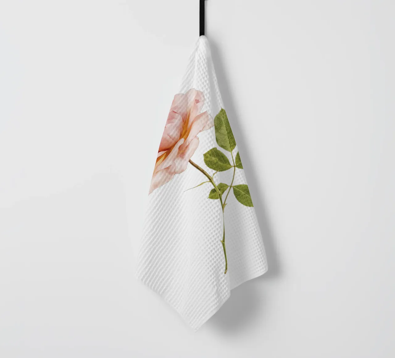 L'élégance intemporelle : Rose abricot unique torchon de Curious Collections by Marielle Leenders