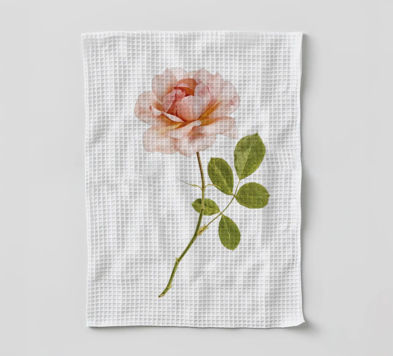 L'élégance intemporelle : Rose abricot unique torchon de Curious Collections by Marielle Leenders