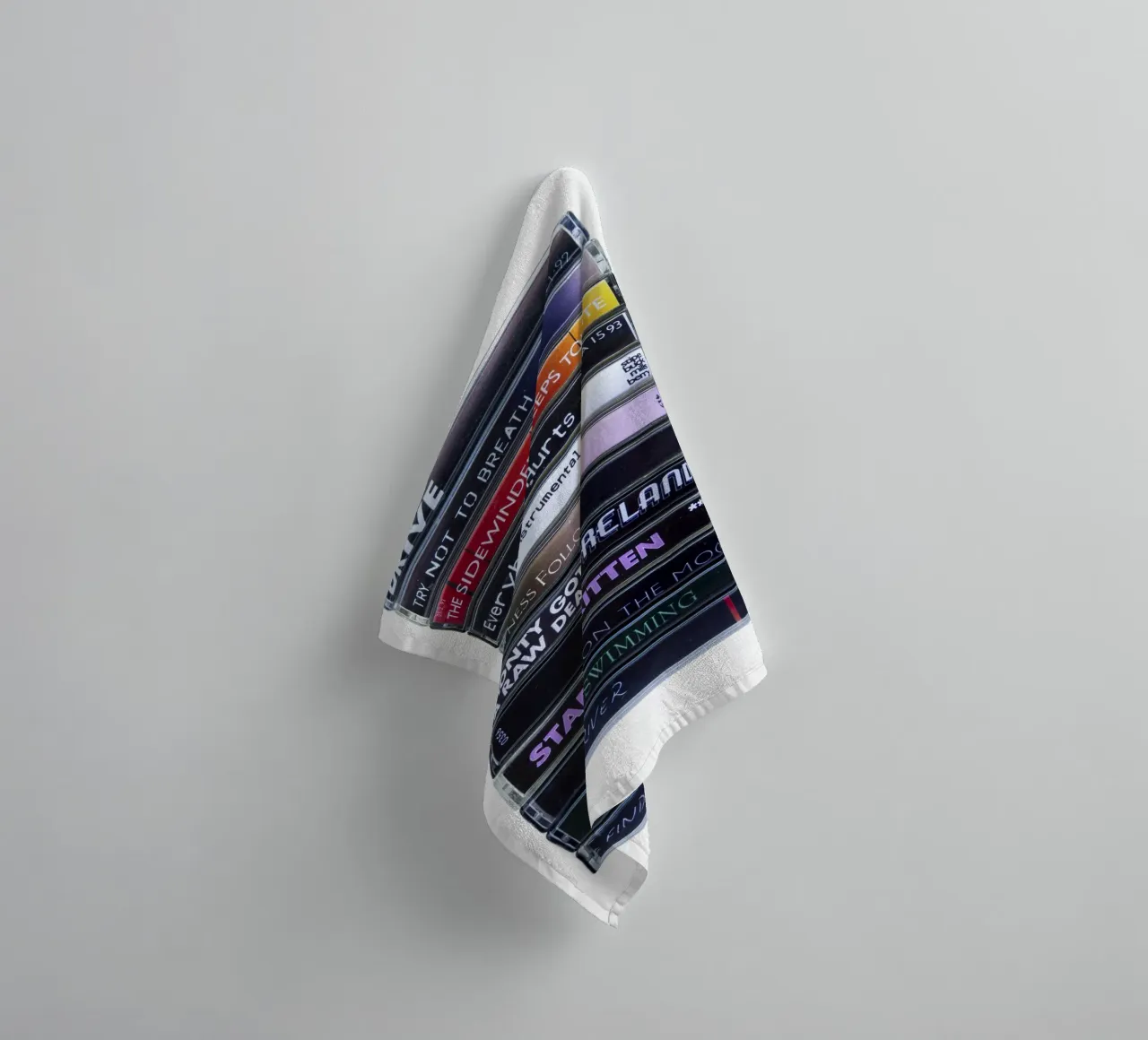 REM - Automatic for the People - Cassette Print towel by MrMustardPrints