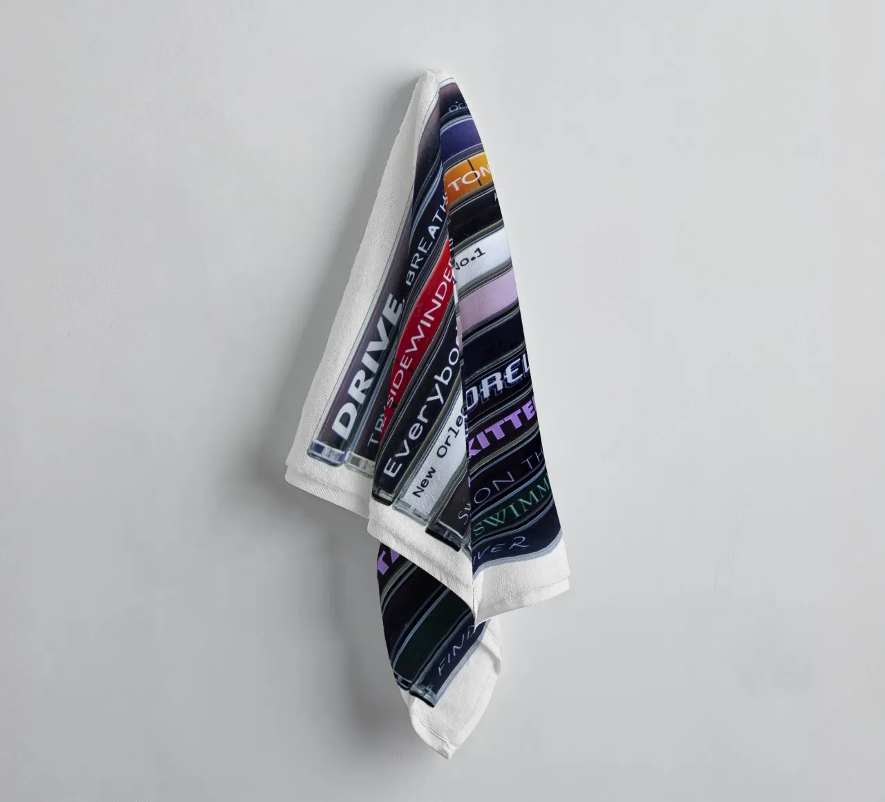 REM - Automatic for the People - Cassette Print towel by MrMustardPrints