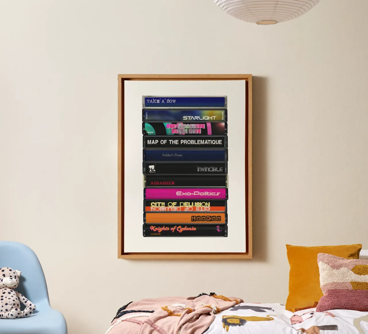 Muse - Black Holes & Revelations - Cassette Print canvas by MrMustardPrints