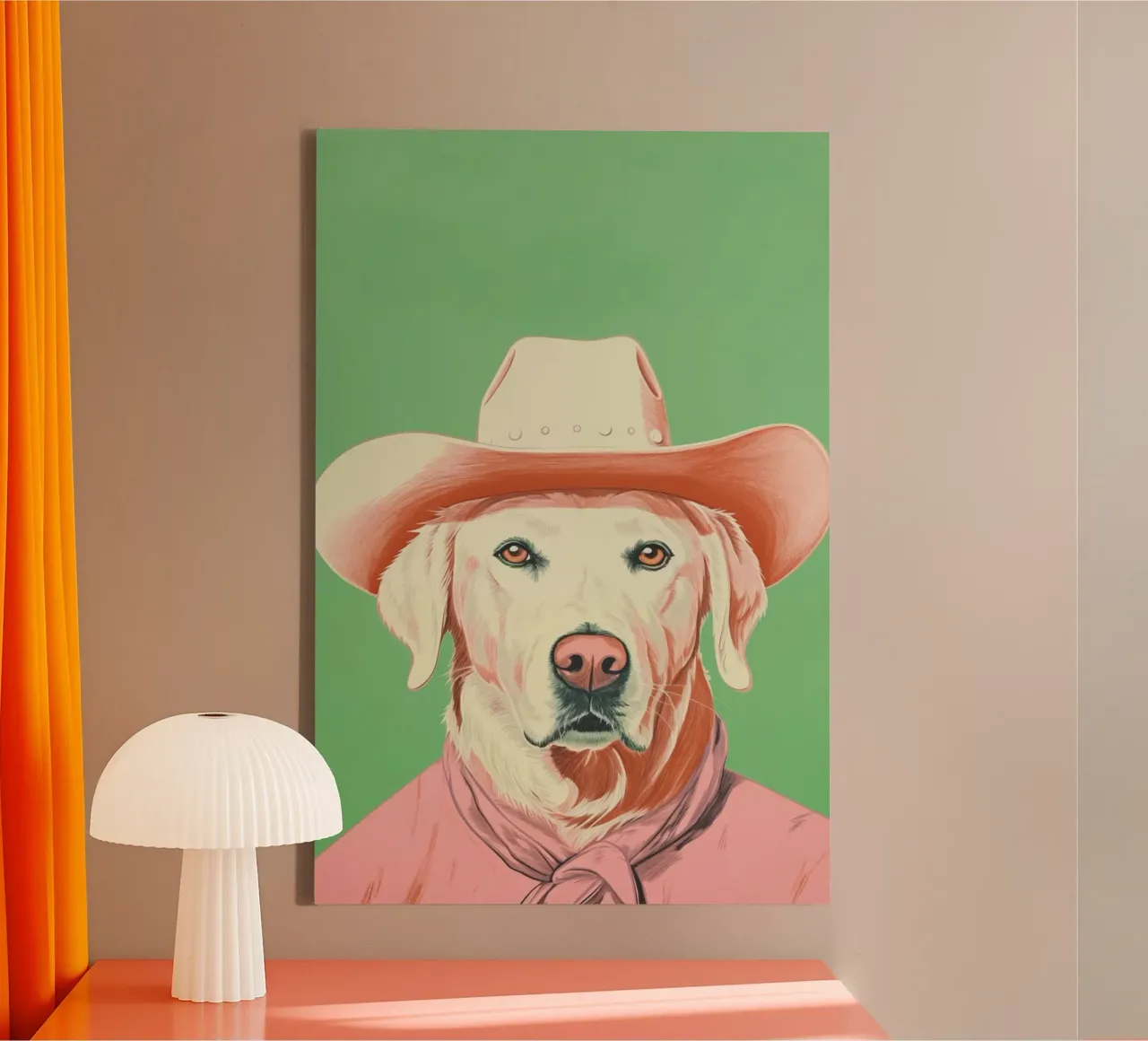 Wild Wild West 02 canvas met Baklijst van Malou-Studio
