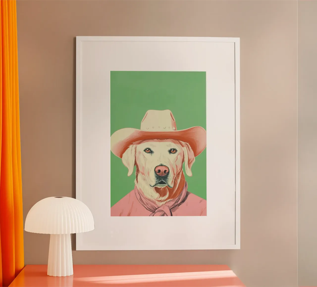 Wild Wild West 02 poster con telaio in alluminio da Malou-Studio