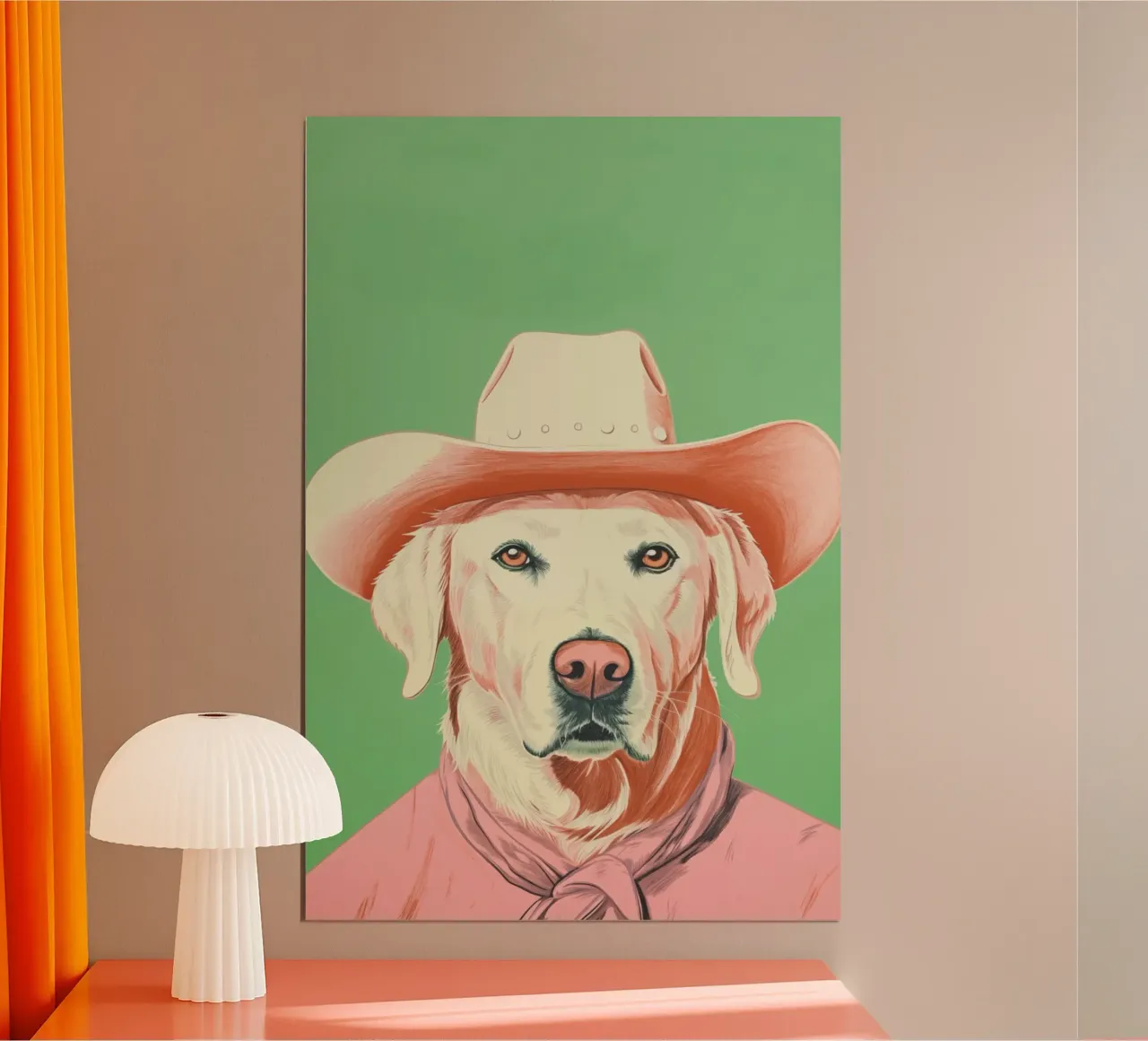 Wild Wild West 02 poster con telaio in alluminio da Malou-Studio