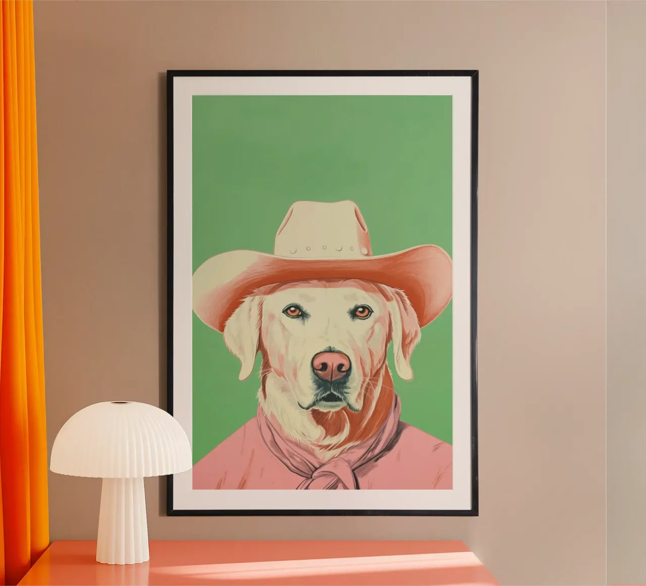 Wild Wild West 02 poster con telaio in alluminio da Malou-Studio