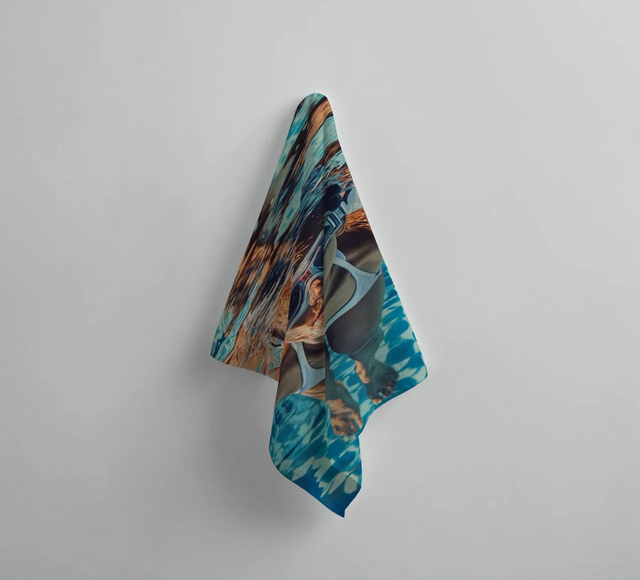 Swimmer in the pool towel by Autofocus