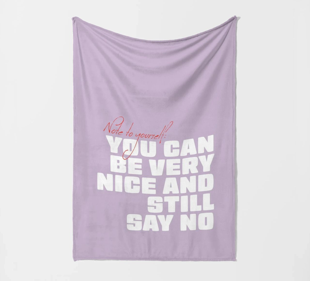 You can be very nice and still say no coperta in pile da Malou-Studio