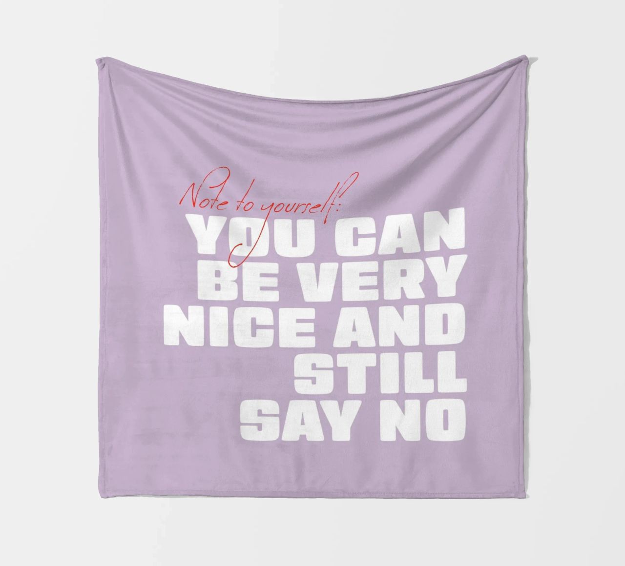 You can be very nice and still say no coperta in pile da Malou-Studio