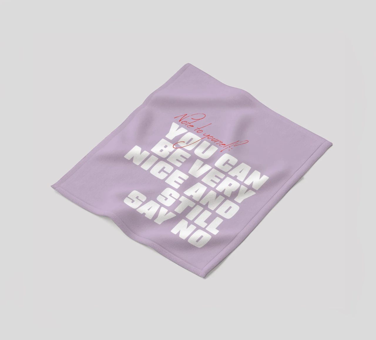 You can be very nice and still say no coperta in pile da Malou-Studio
