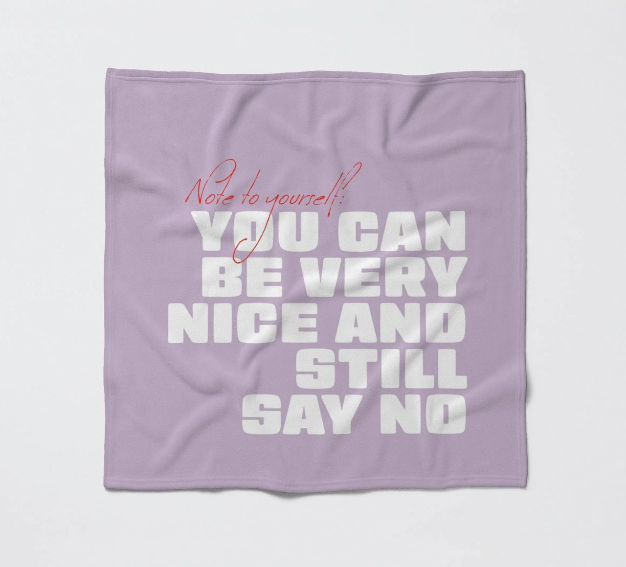 You can be very nice and still say no coperta in pile da Malou-Studio