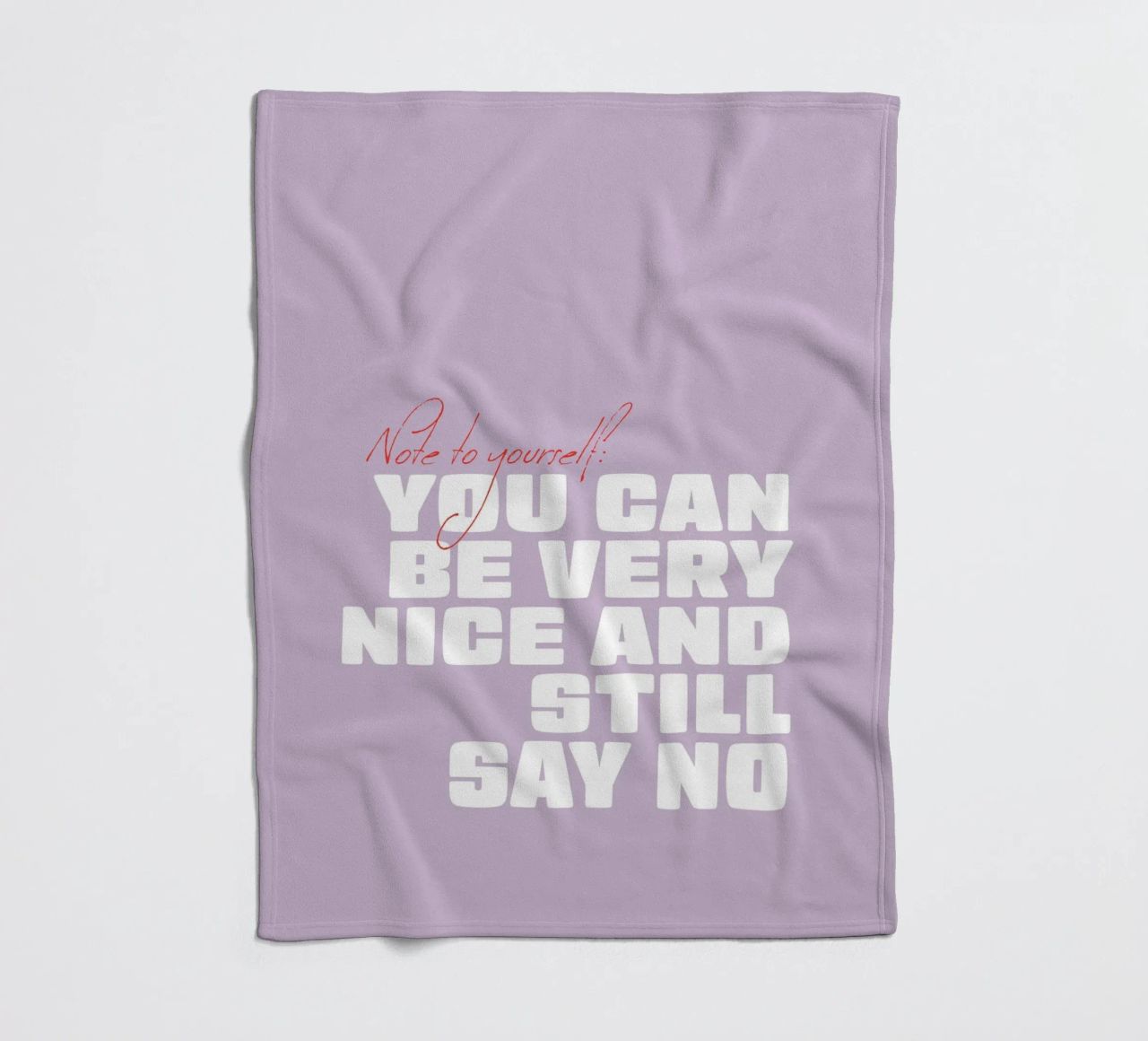 You can be very nice and still say no coperta in pile da Malou-Studio