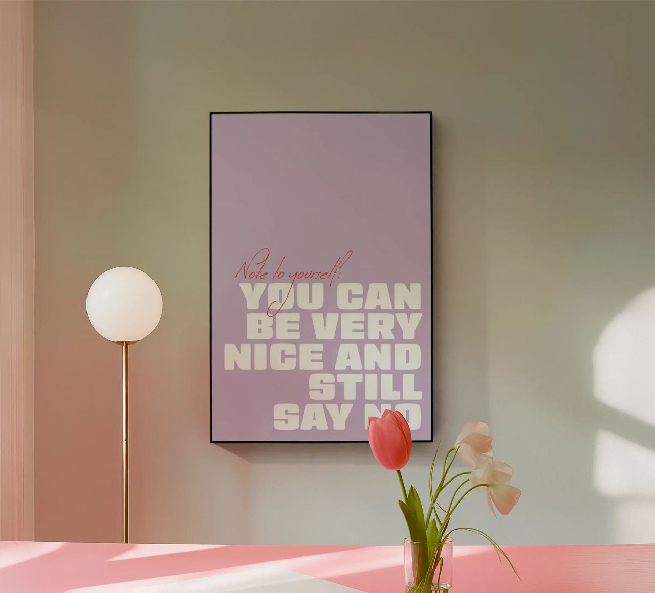You can be very nice and still say no plexiglass da Malou-Studio