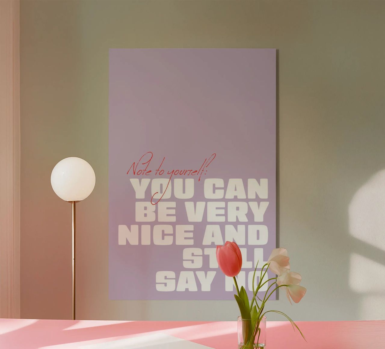 You can be very nice and still say no plexiglass da Malou-Studio