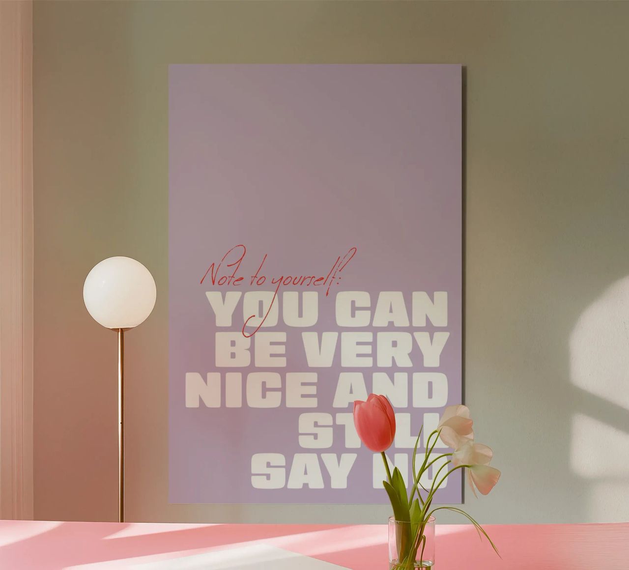 You can be very nice and still say no alluminio dibond da Malou-Studio