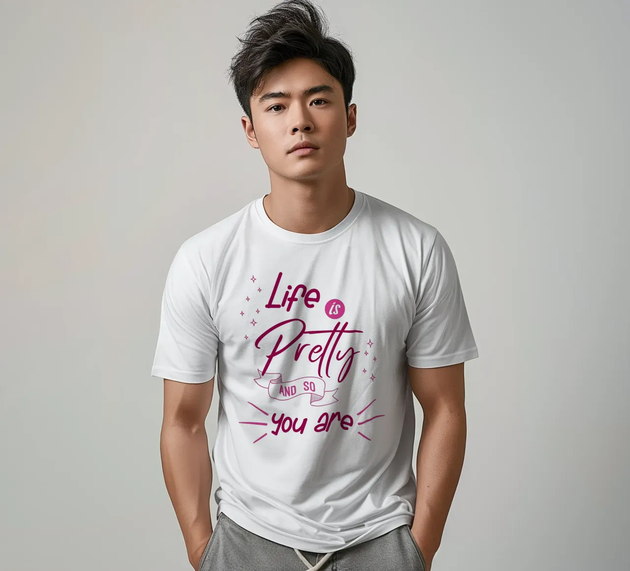 Life is pretty and so you are t-shirt by Loobs