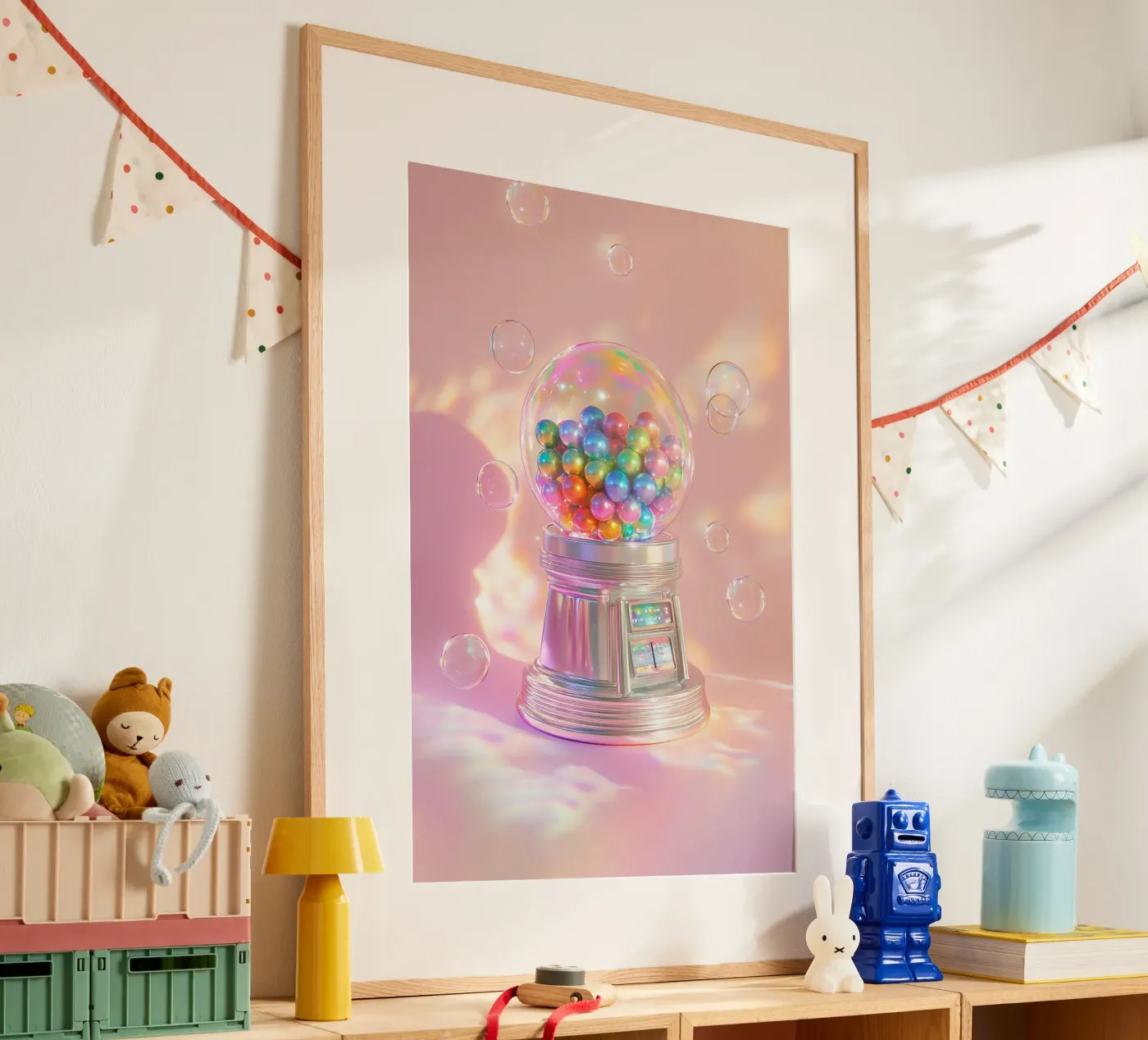 Colourful Bubblegum poster by Malou-Studio