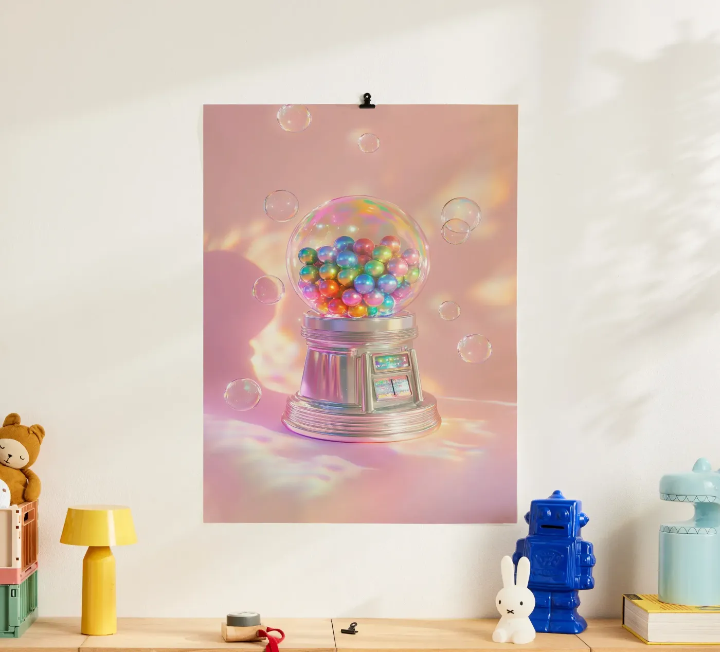 Colourful Bubblegum poster by Malou-Studio