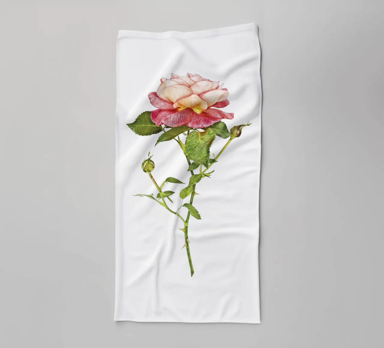 Fusione elegante: rosa arancio-rosa asciugamano da bagno da Curious Collections by Marielle Leenders
