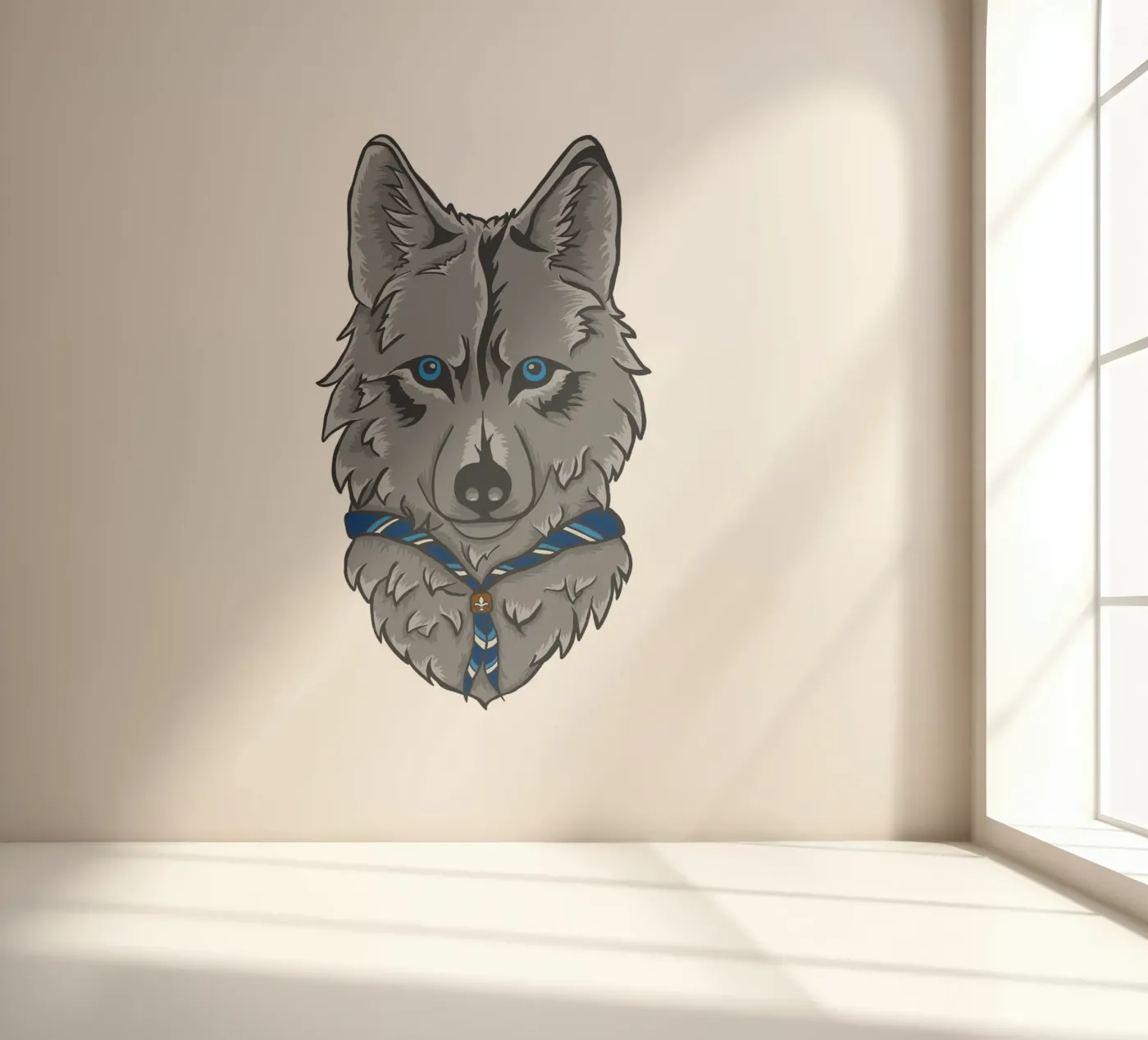 Scout Wolf fotobehang van Loobs